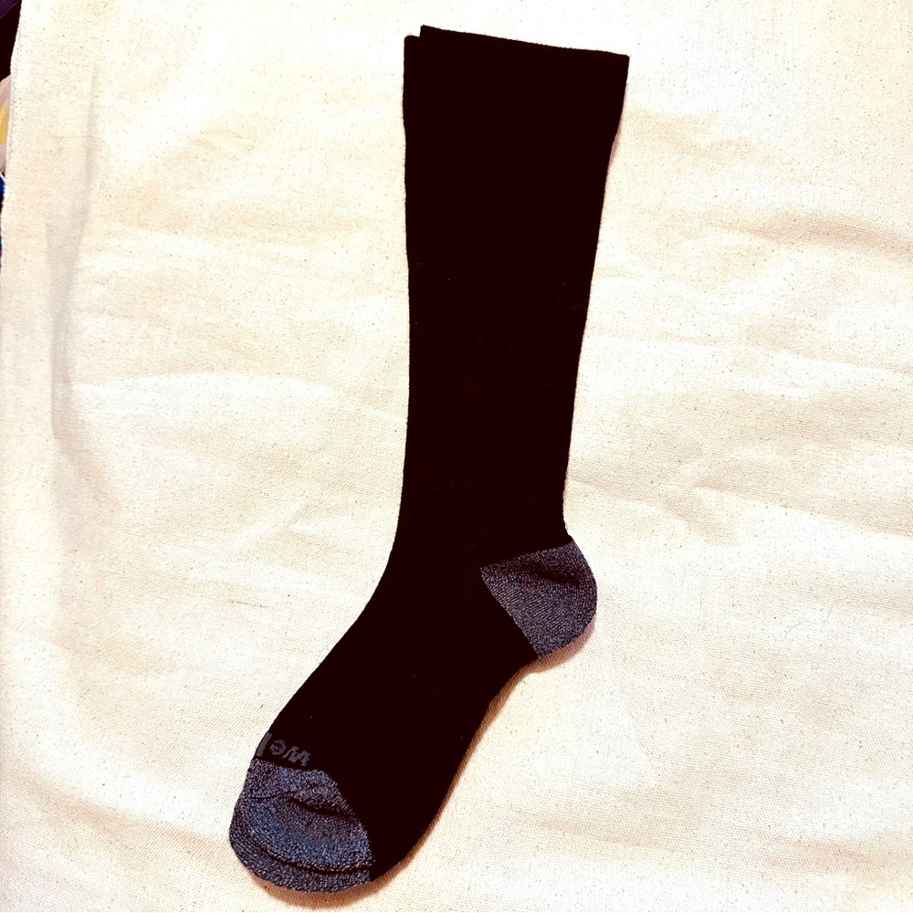 Willow | Socks | Wide Calf Compression Socks | Black Charcoal
